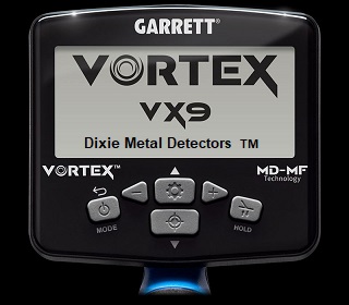 Garrett Vortex 9 with MD-Multi-Frequency Waterproof 16 feet!